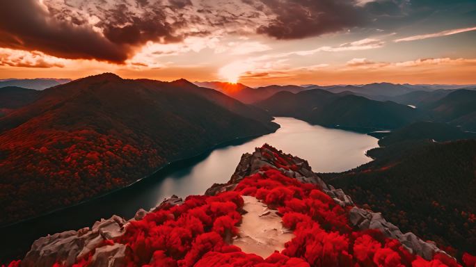 攀登云山风景