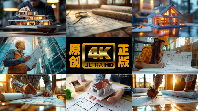 建筑设计师把设计好的房屋交给客户