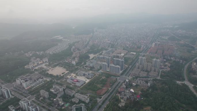 湖南郴州汝城县高空大景4k航拍