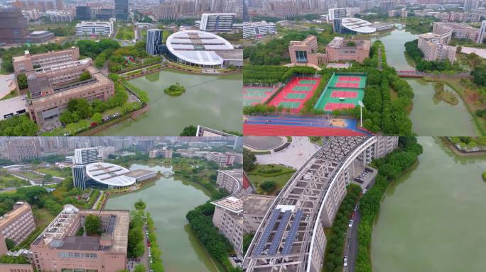 福州福建医科大学旗山校区上街校区航拍校园