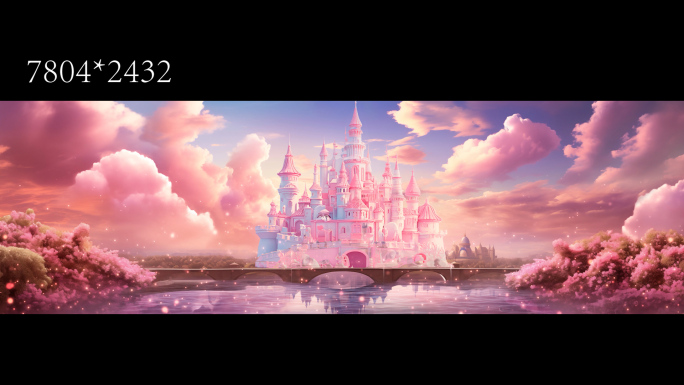 7k梦幻城堡背景（带粒子）