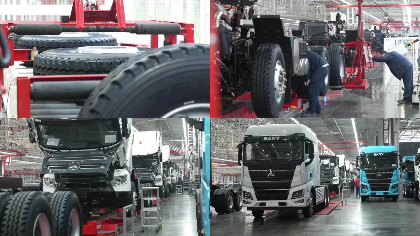 中国工业汽车厂重型卡车重卡生产线装配线生产装配（选编）