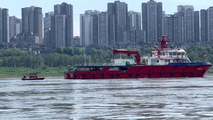 重庆长江水上消防救援船只