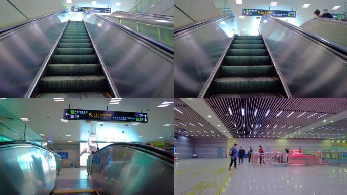 上海地铁人流视频素材4