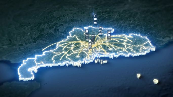 广东省卫星地图区位展示