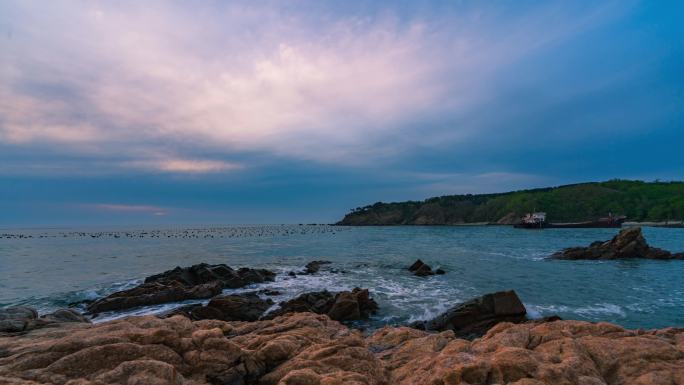 海景 日落 延时