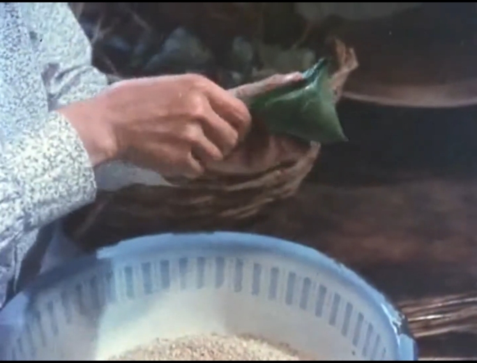 80年代苏州居民生活包粽子做饭
