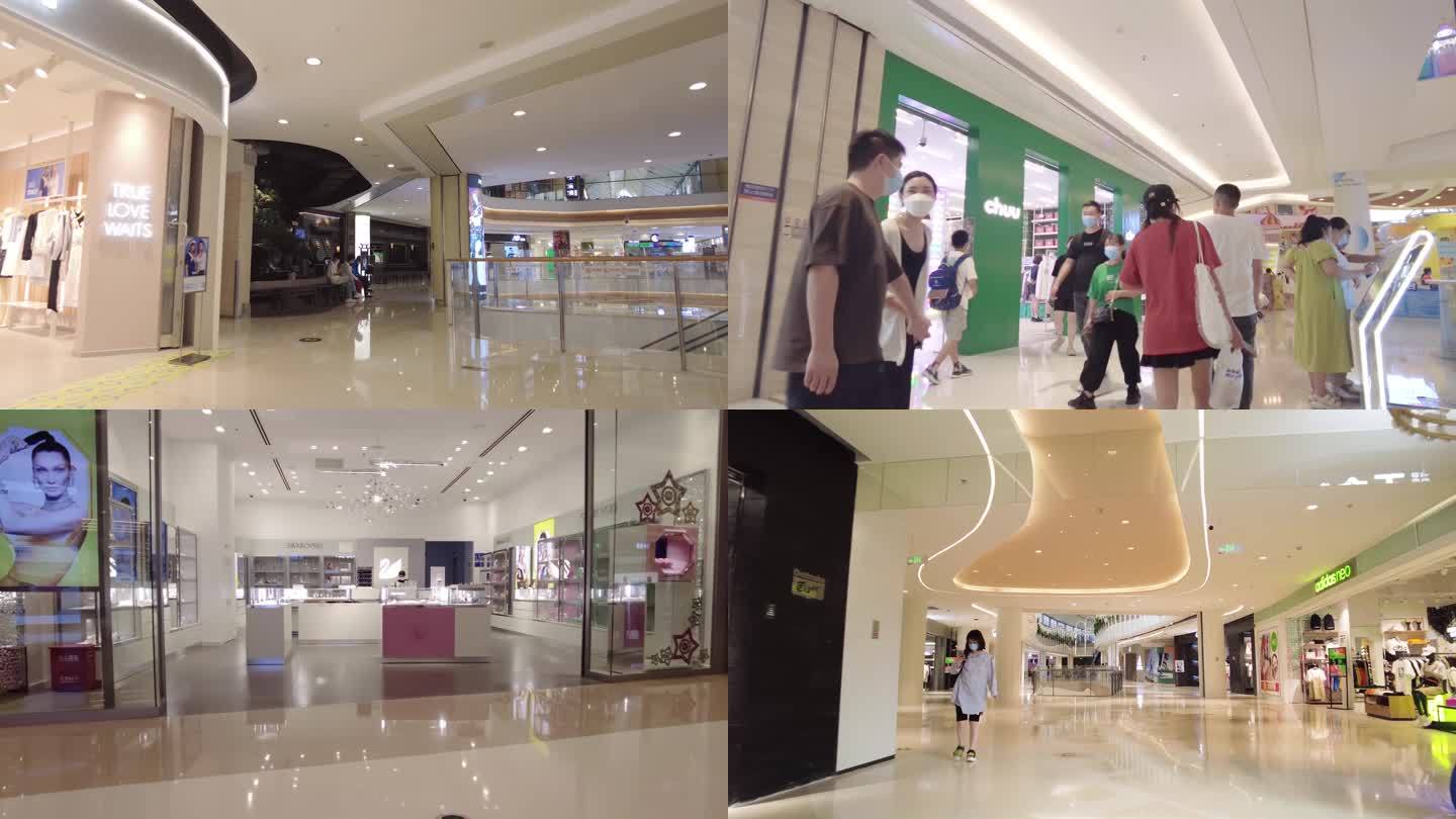 商场逛街购物人群人流空镜头视频素材49
