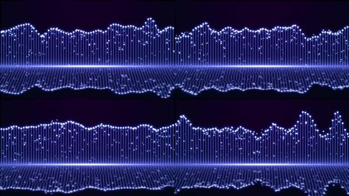 音频可视化点线动感舞台背景循环