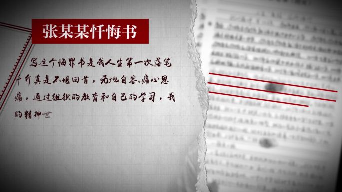 嫌疑人忏悔书