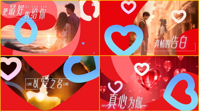 七夕情人节快闪快剪时尚浪漫温馨幸福