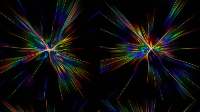 彩虹光 彩虹能量 能量光斑 粒子光线