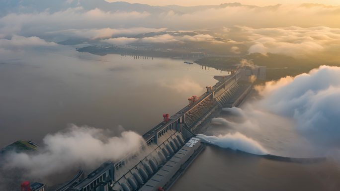 三峡大坝泄洪