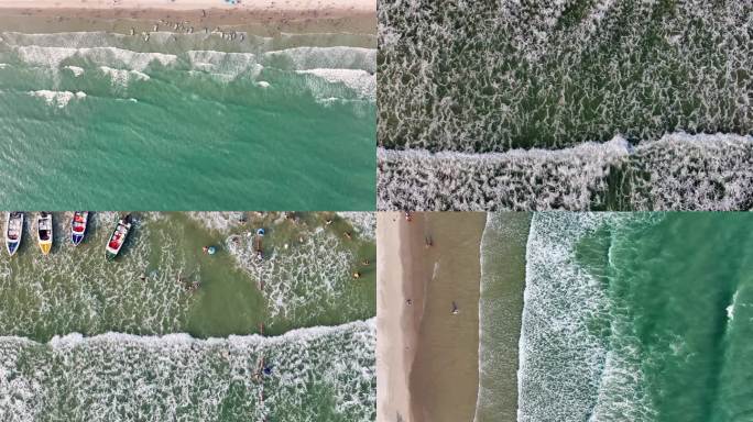 大海沙滩海浪浪花通用素材