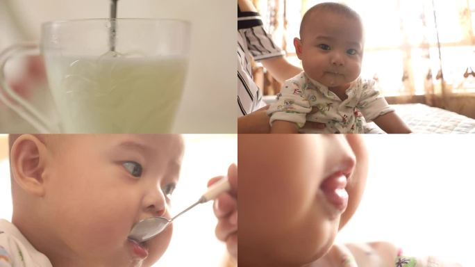婴儿 儿童喝奶粉