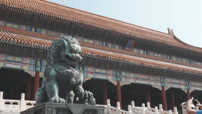 北京故宫博物馆大气空镜视频素材