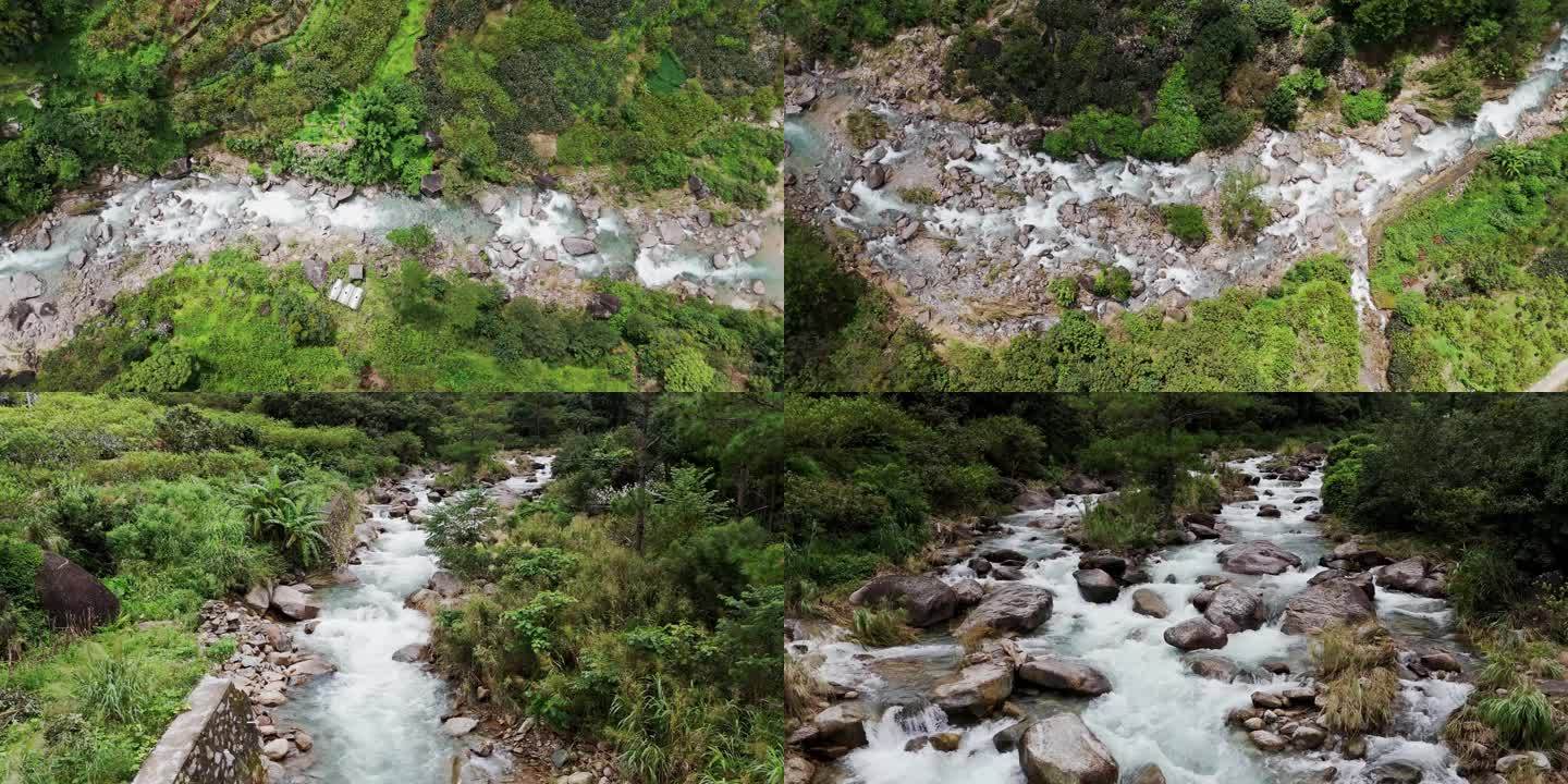 信宜大成北梭河  峡谷 航拍河流