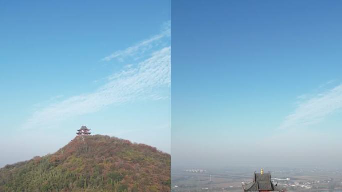 4K航拍马鞍山采石矶-三台阁