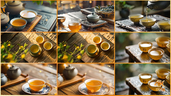 茶道 沏茶 喝茶 功夫茶 中国传统茶文化