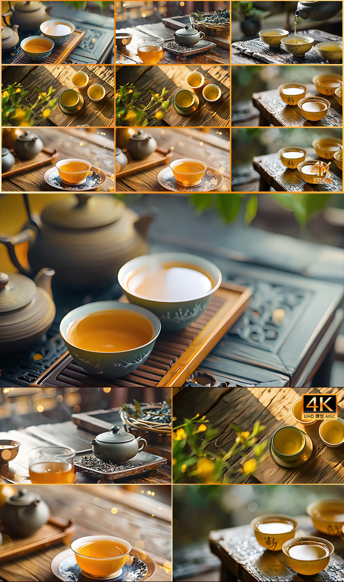 茶道 沏茶 喝茶 功夫茶 中国传统茶文化