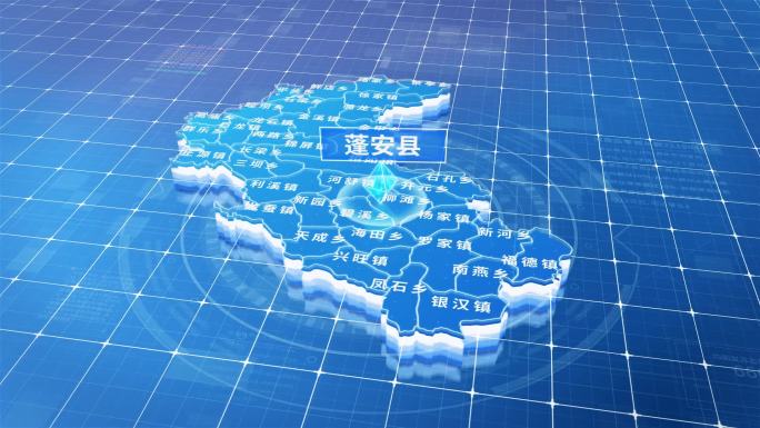 蓬安县蓝色三维科技区位地图