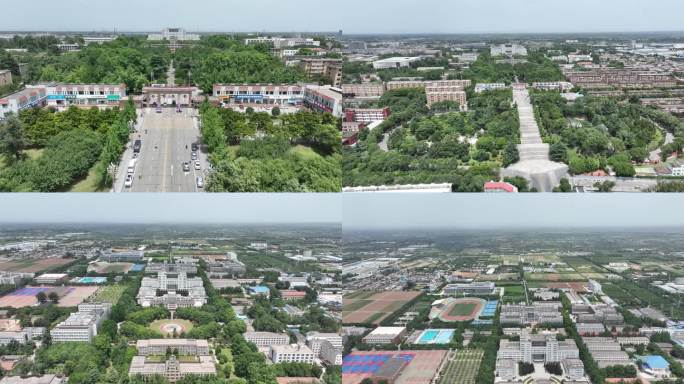 杨凌西北农林科技大学(北校区)4k航拍