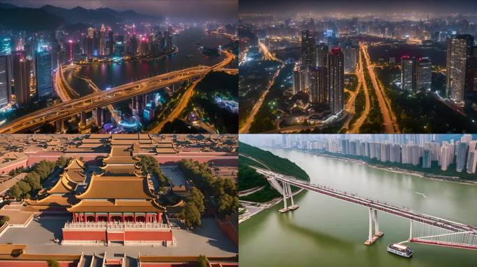 中国的繁华都市于锦绣山河