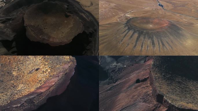 内蒙古乌兰哈达火山4k航拍