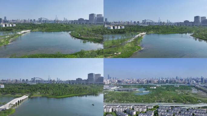 上海世博文化公园航拍