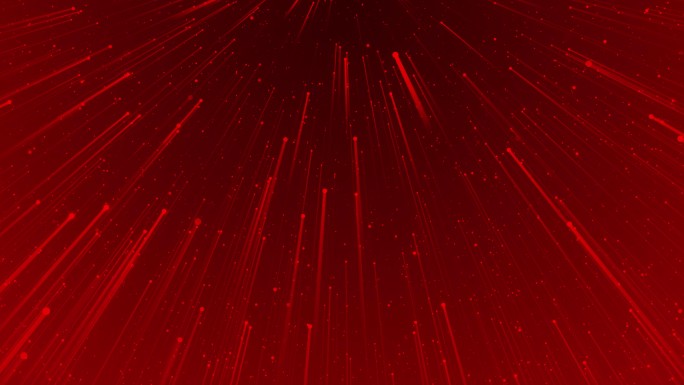 红色粒子聚集 粒子光线上升 红色背景