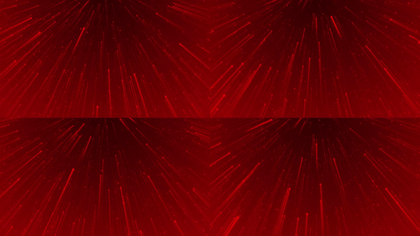 红色粒子聚集 粒子光线上升 红色背景