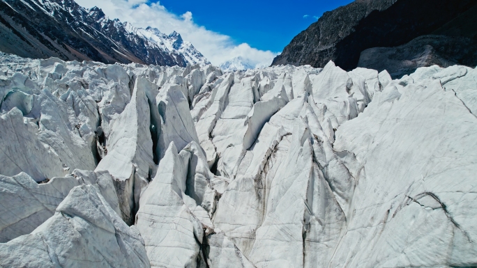 原创高原冰川|帕米尔高原冰川大气自然风光