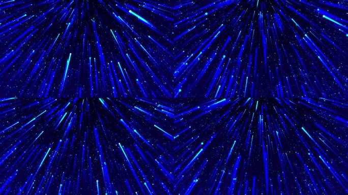 蓝色粒子聚集 粒子光线上升 科技蓝色背景