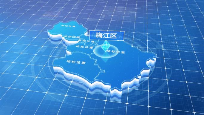 梅江区蓝色三维科技区位地图