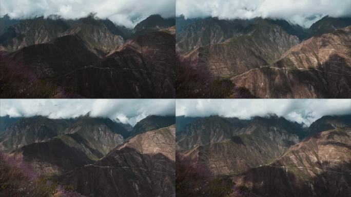 云南香格里拉尼西藏族山区云海延时视频