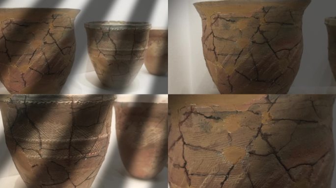 新石器时代，遮沿陶缸，三峡博物馆