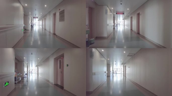 住院部医院走廊人流视频素材4