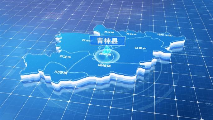 青神县蓝色三维科技区位地图