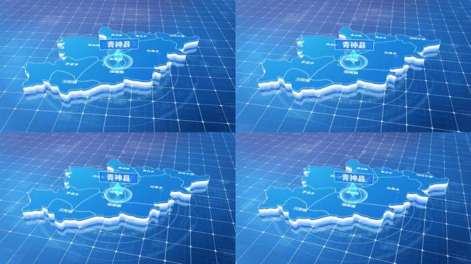 青神县蓝色三维科技区位地图