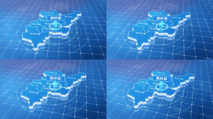 蕉岭县蓝色三维科技区位地图