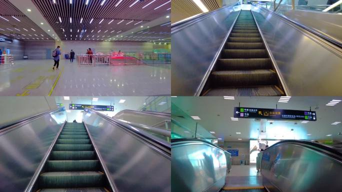 上海城市地铁人流视频素材4