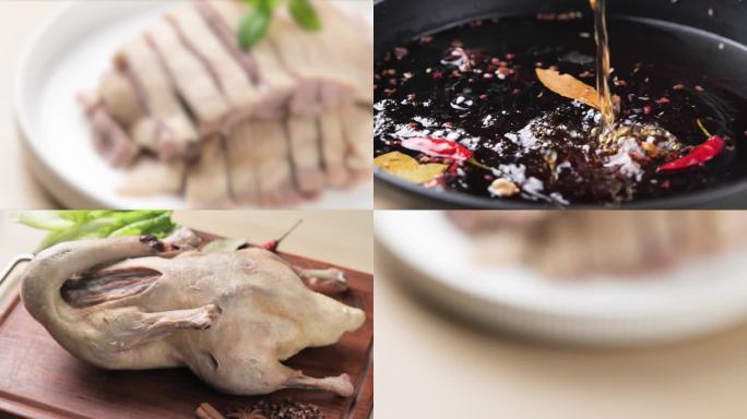 南京盐水鸭金陵传统制作过程美食短片素材