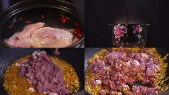 米线 鸡汤肉酱制作