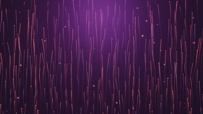 粒子上升视频素材_紫色背景
