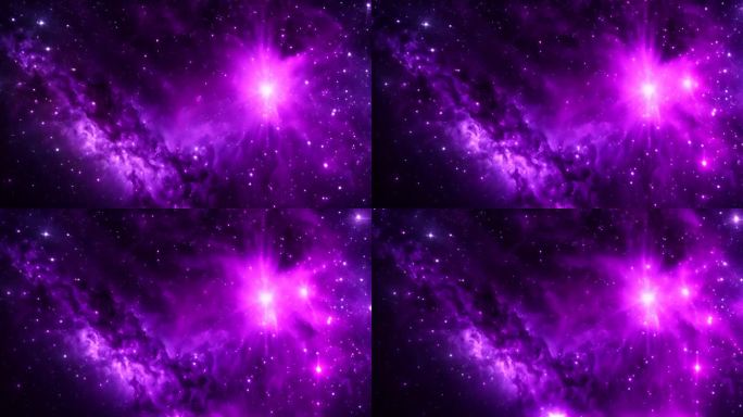 银河宇宙紫色视频素材