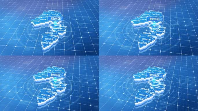 叙州区蓝色三维科技区位地图