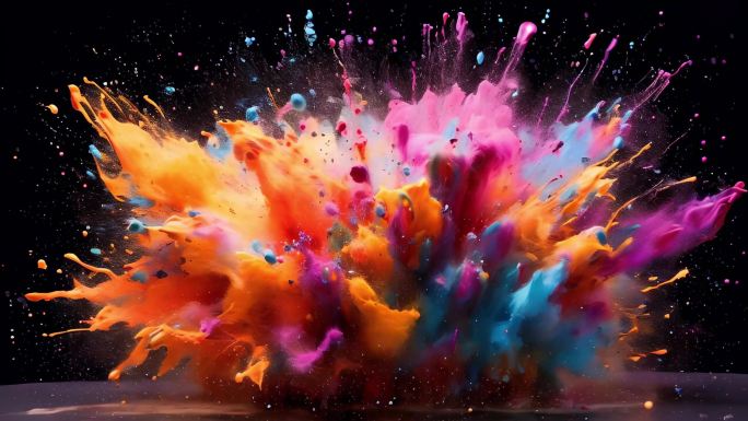 色彩爆炸艺术