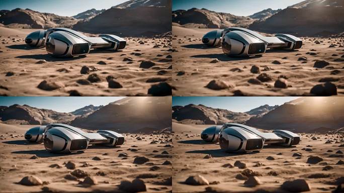 科幻 跑车 科技 未来 先进 沙漠 火星