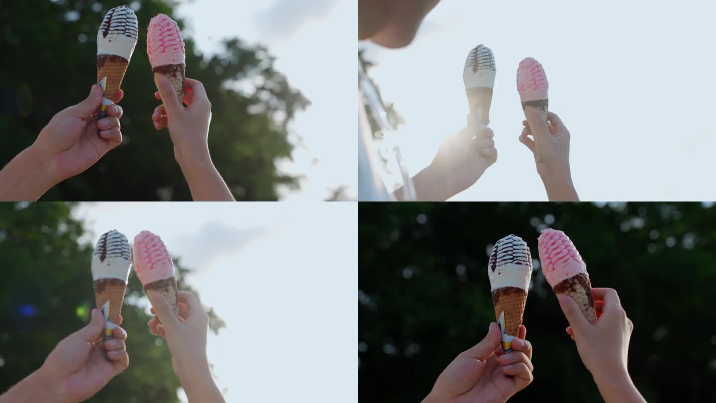 冰淇淋 夏日唯美小清新冰淇淋冰激凌