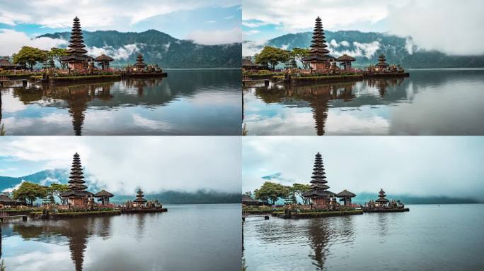 印尼巴厘岛水神庙延时
